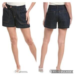 Cabi Tomboy Denim Shorts Dark Wash Size 12